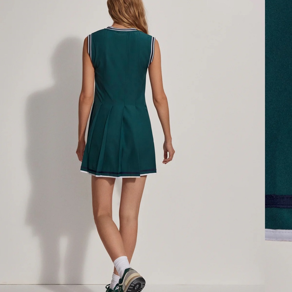 Varley Green Sleeveless Dress - Picture 5 of 11